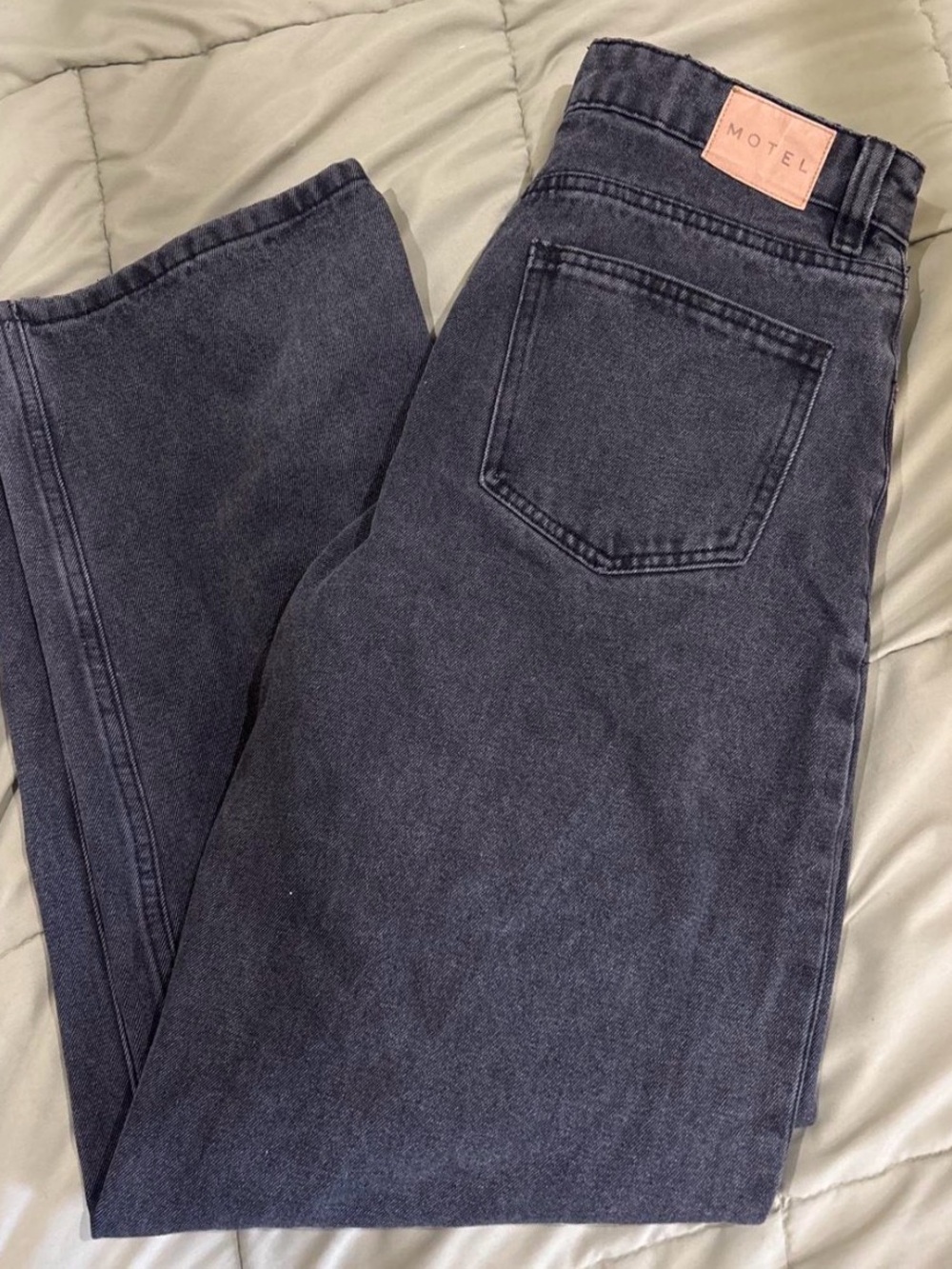 Motel Rocks charcoal wide leg jeans